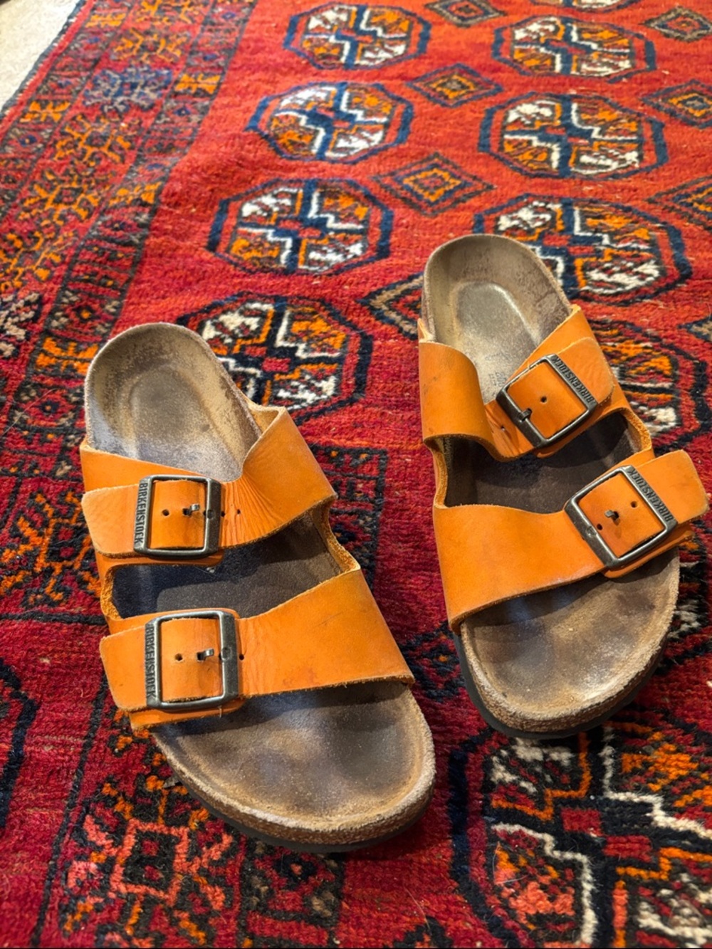 Orange Birkenstock Arizona
